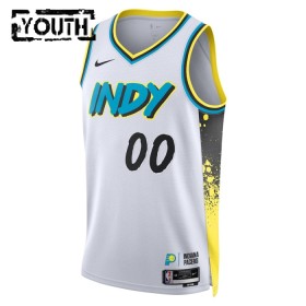 Dječji NBA Dres Indiana Pacers Personalizirani Nike 2024-25 City Edition Bijela Swingman